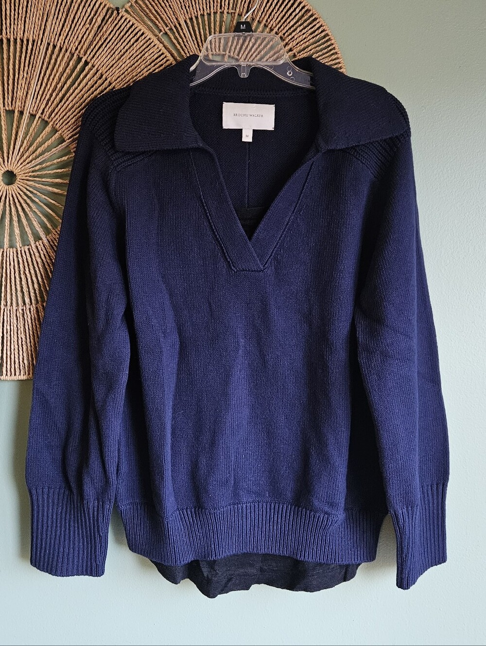 Brochu Walker Linen Blend Layered Collared Shirt